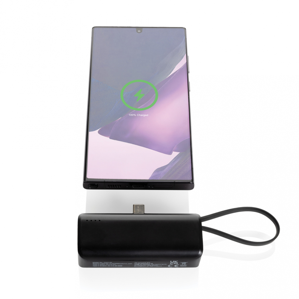 Baterie externă portabilă 3.000 mAh cu conector USB-C integrat [3]