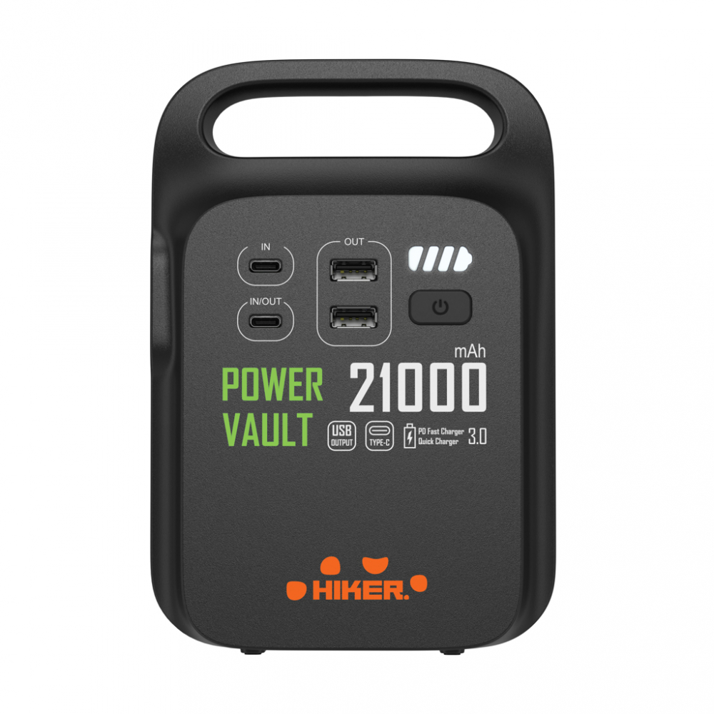Baterie externă Power Station 21.000 mAh  – cu lanternă LED, funcție SOS și manivelă de urgență [6]