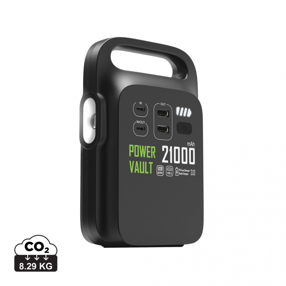 Baterie externă Power Station 21.000 mAh  – cu lanternă LED, funcție SOS și manivelă de urgență [1]