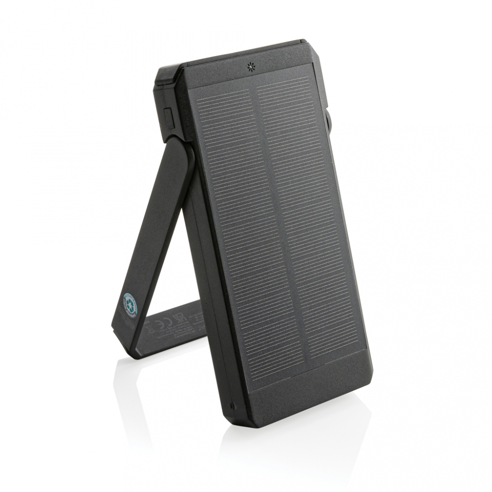Baterie externă solară 10.000 mAh – cu panou monocrystalline și suport integrat [2]
