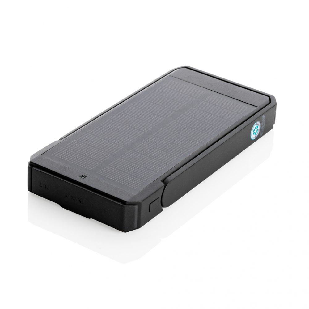 Baterie externă solară 10.000 mAh – cu panou monocrystalline și suport integrat [5]