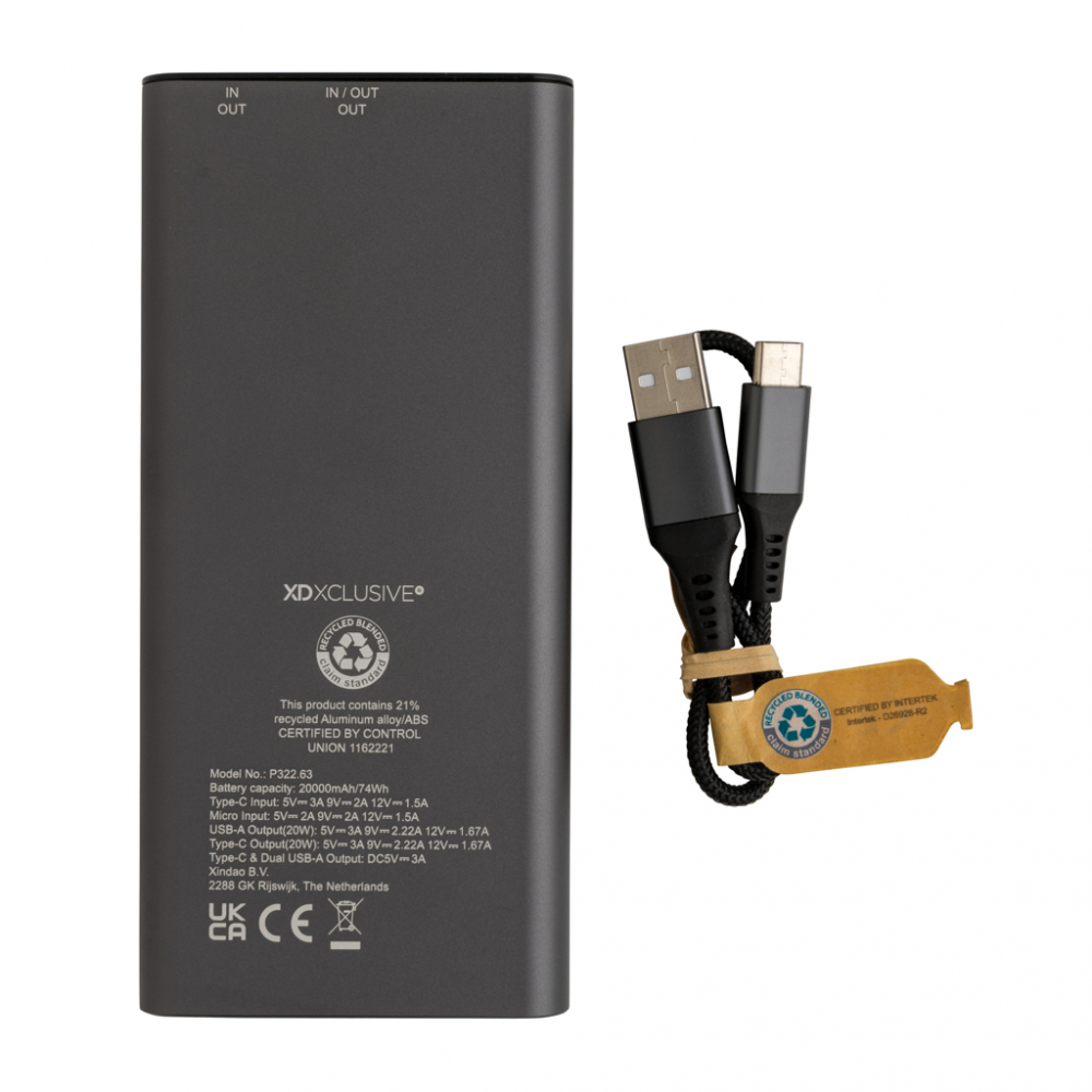 Baterie externă ultra-rapidă 20.000 mAh, cu încărcare rapidă 18W [6]