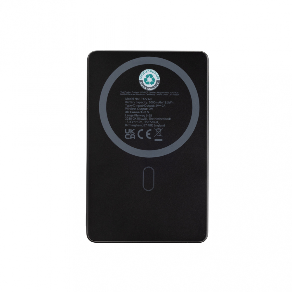 Baterie externă ultra-subțire 5.000 mAh cu încărcare wireless magnetică 5W [4]