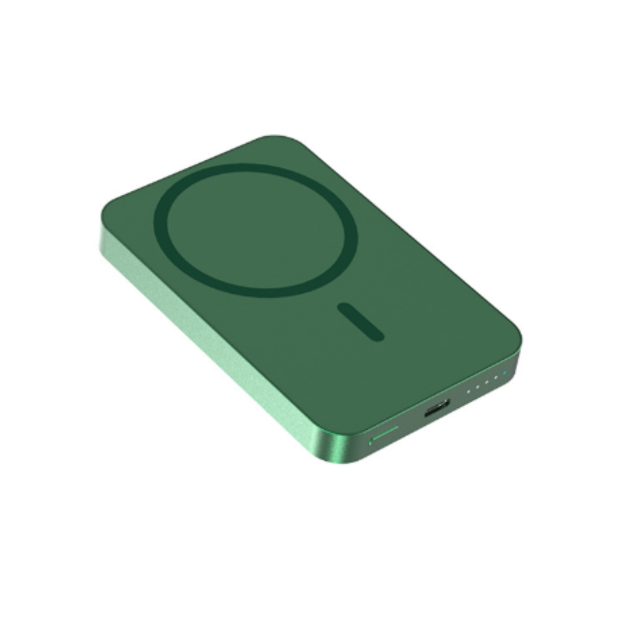 Baterie Externa Wireless Magnetica iCharge, Ronic X, 10.000 mAh, Compatibila iPhone 12-15 Pro Max si Android, 15W, Portabila, Cablu Type-C inclus, Verde [1]