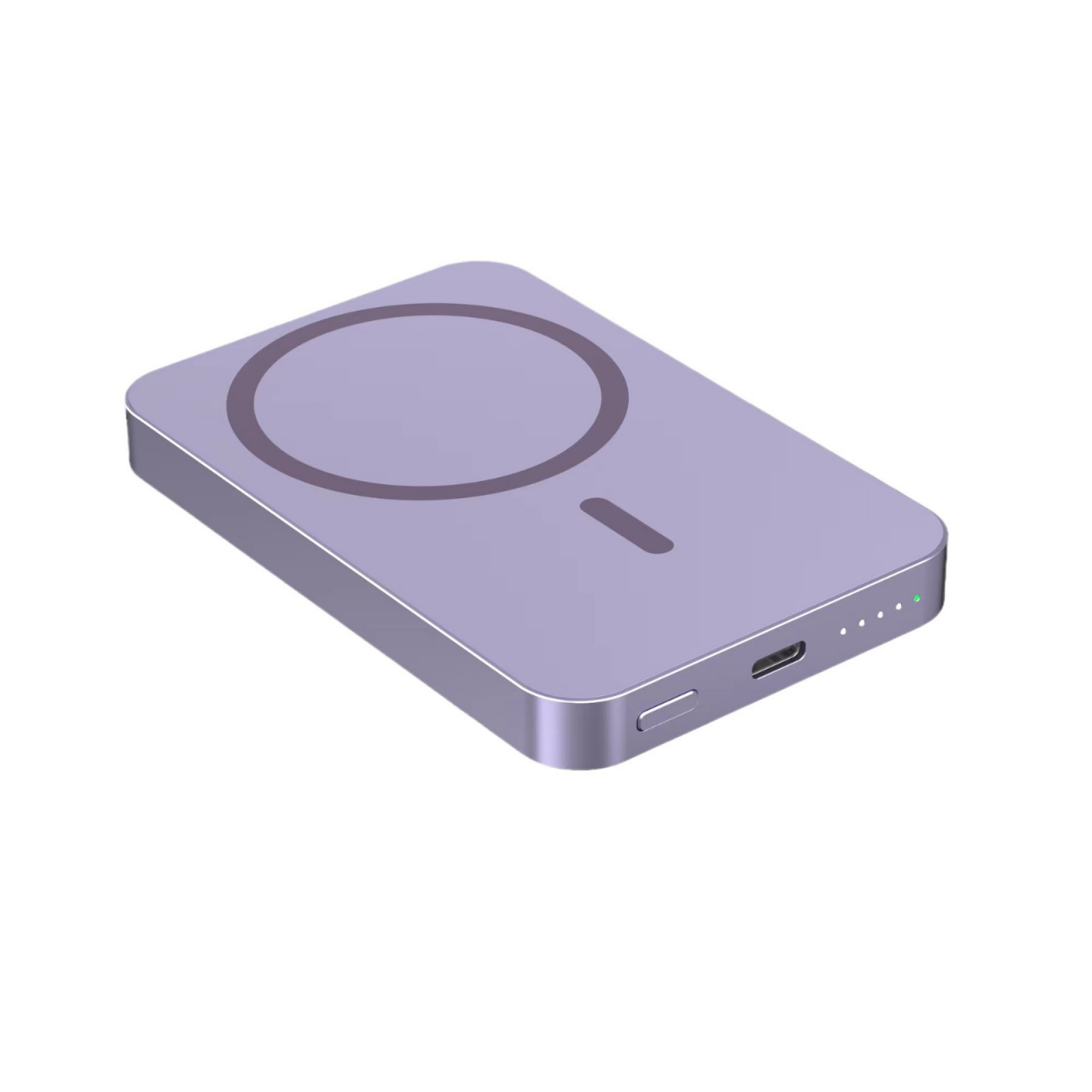 Baterie Externa Wireless Magnetica iCharge, Ronic X, 10.000 mAh, Compatibila iPhone 12-15 Pro Max si Android, 15W, Portabila, Cablu Type-C inclus, Mov [1]