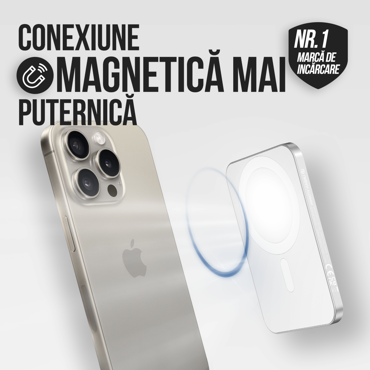 Baterie externa wireless magnetica Icharge 3000 mAh [3]