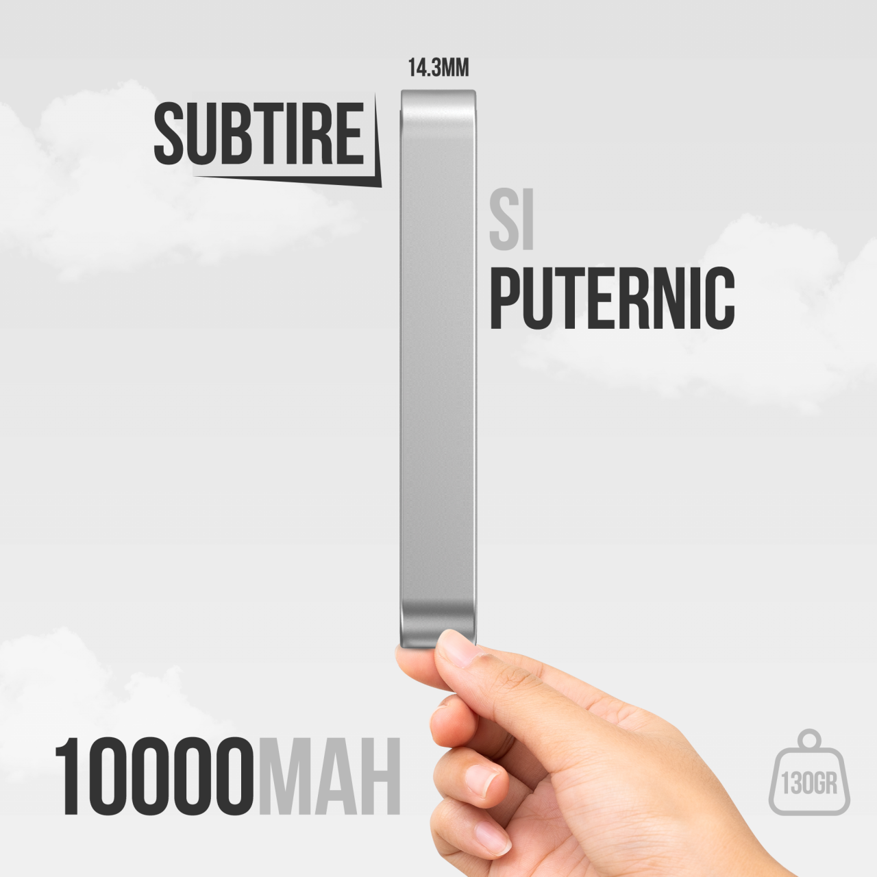 Baterie externa wireless magnetica Icharge 10000 mAh [3]