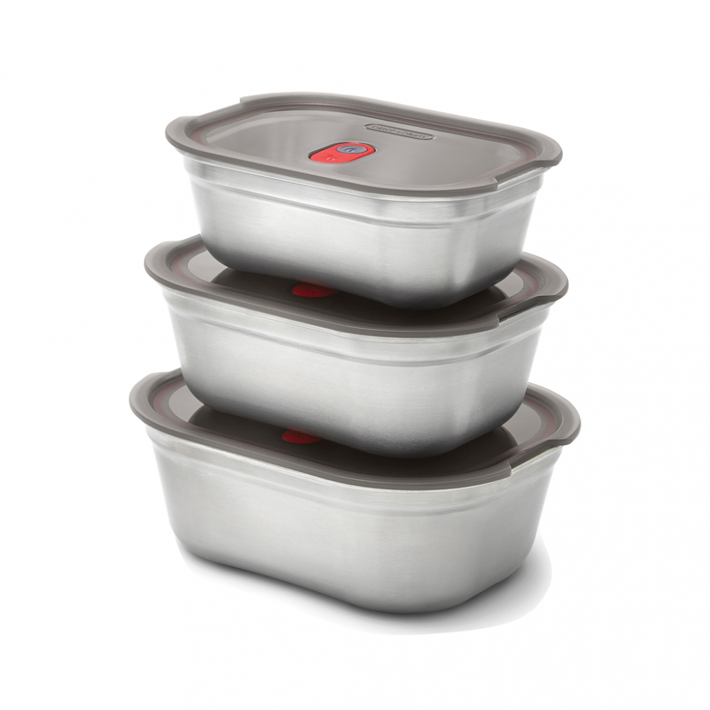 Set 3 caserole din oțel inoxidabil Black+Blum [1]