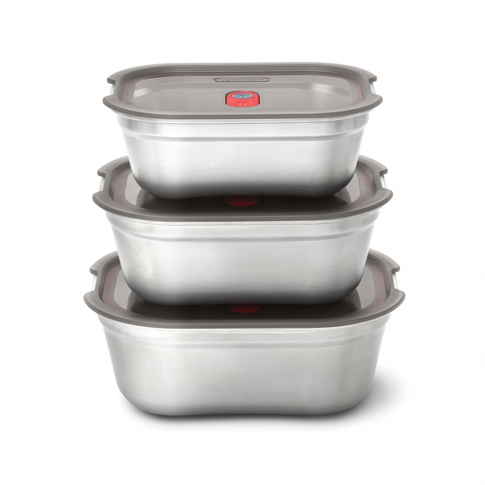 Set 3 caserole din oțel inoxidabil Black+Blum [3]