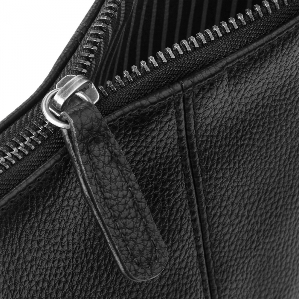 Borseta NuHide, poliuretan 100% aspect din piele, potrivita pentru iPad mini, 28 x 20 cm, 2l, negru [3]
