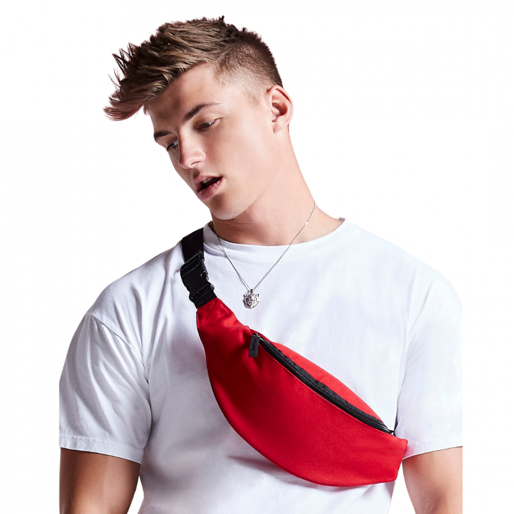 Borseta Party, Ronic, 2 buzunare, unisex, rosu [3]