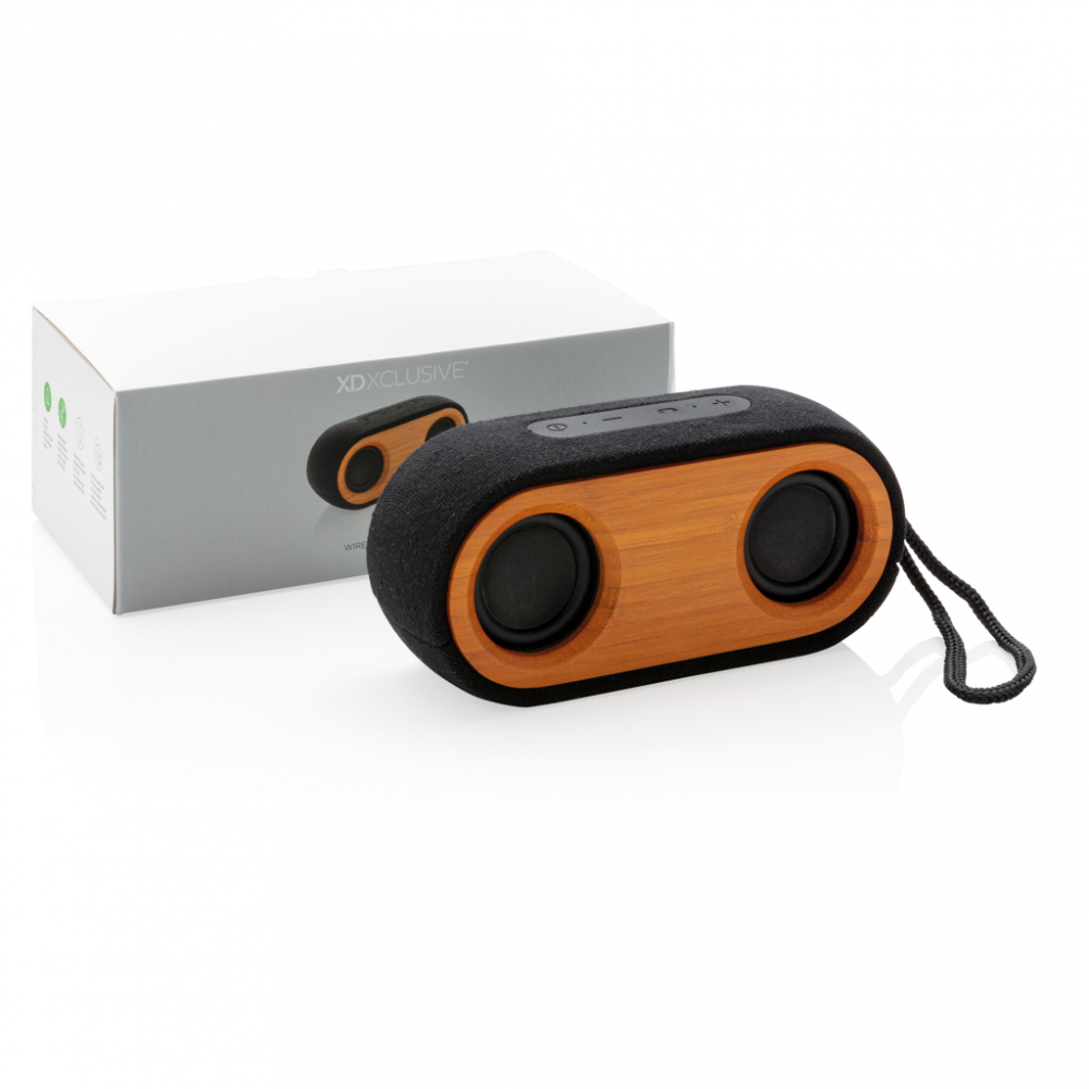 Boxă eco 10W din bambus și textile reciclate [12]