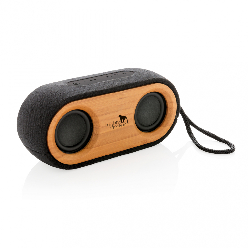 Boxă eco 10W din bambus și textile reciclate [7]