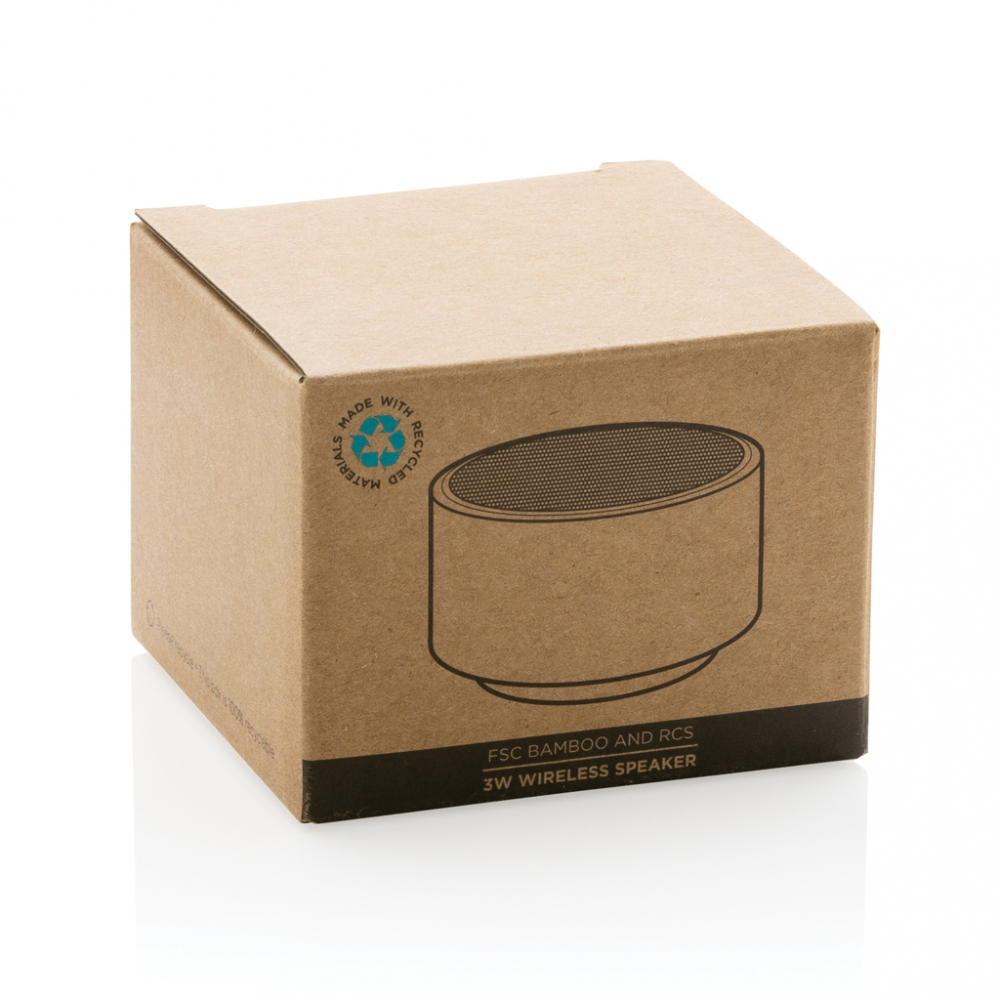 Boxă wireless 3W din bambus FSC® 100% [9]