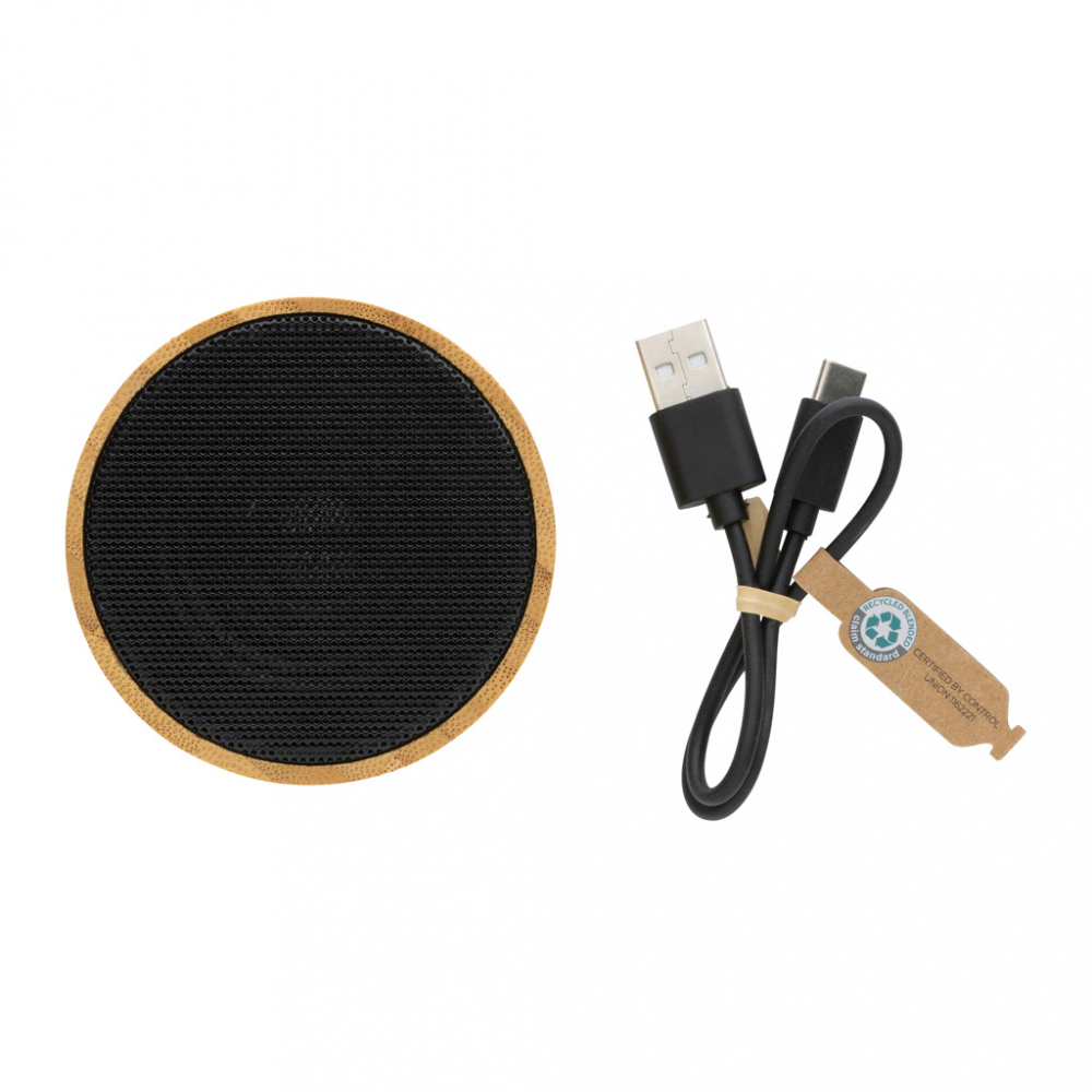 Boxă wireless 3W din bambus FSC® 100% [4]
