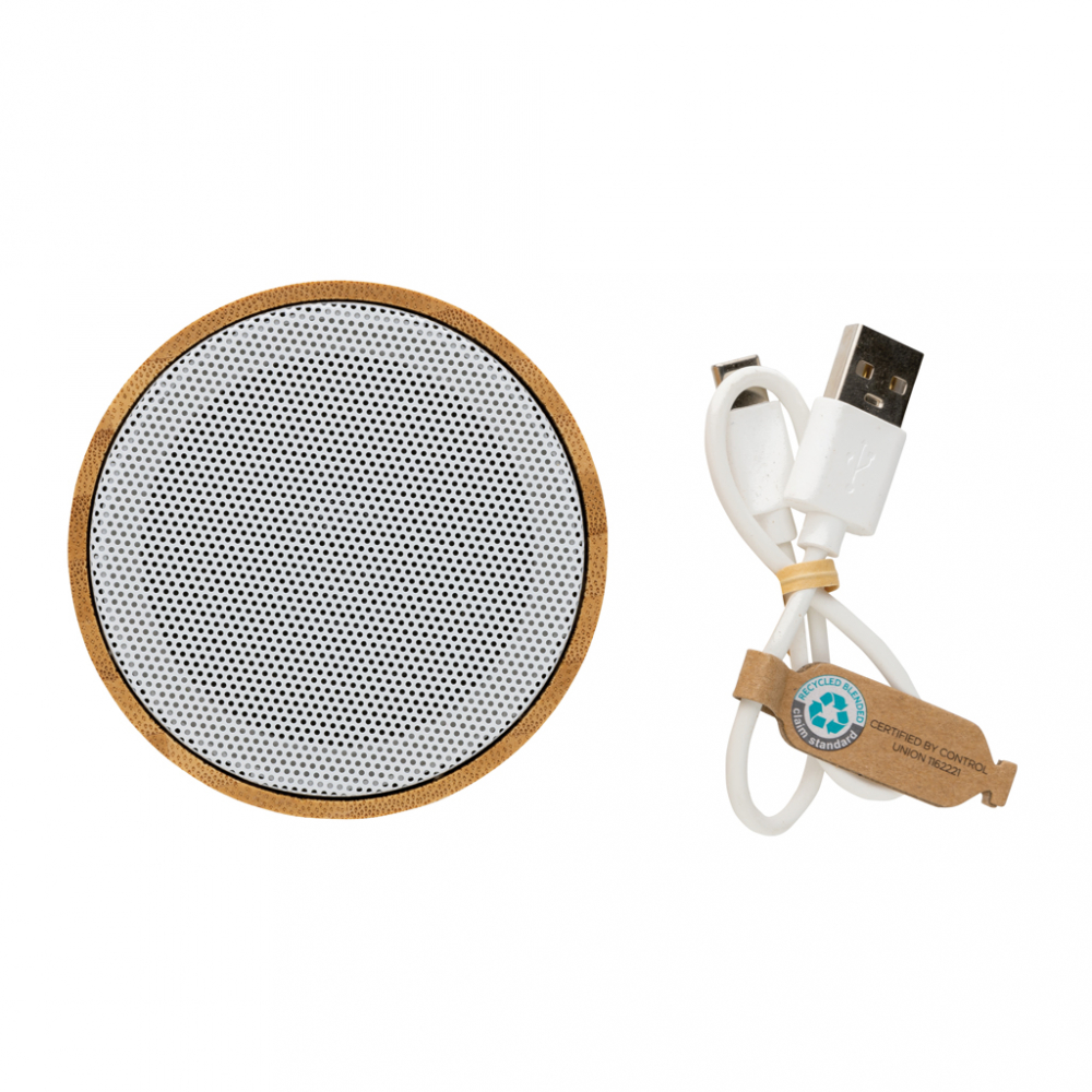 Boxă wireless 3W din bambus FSC® 100% [4]