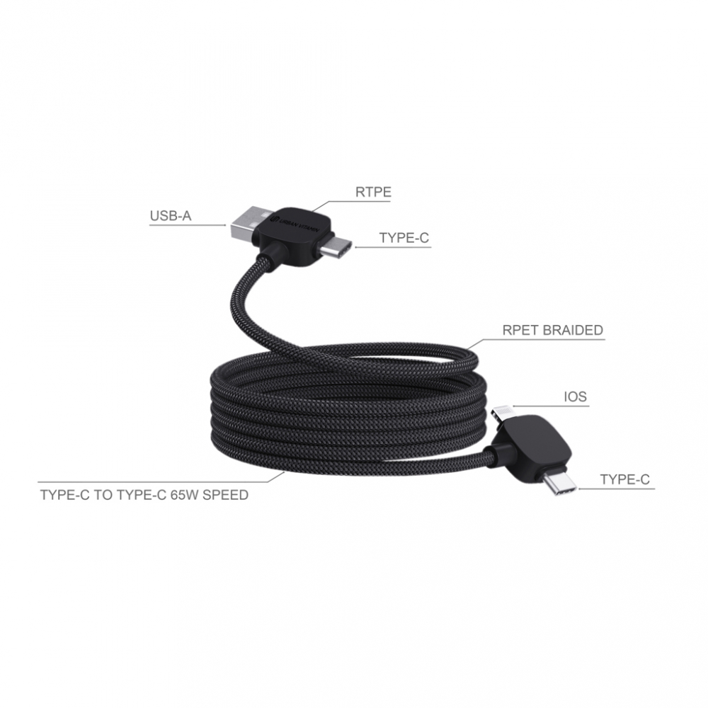 Cablu de încărcare magnetică 4 în 1 Stockton – 120 cm [5]