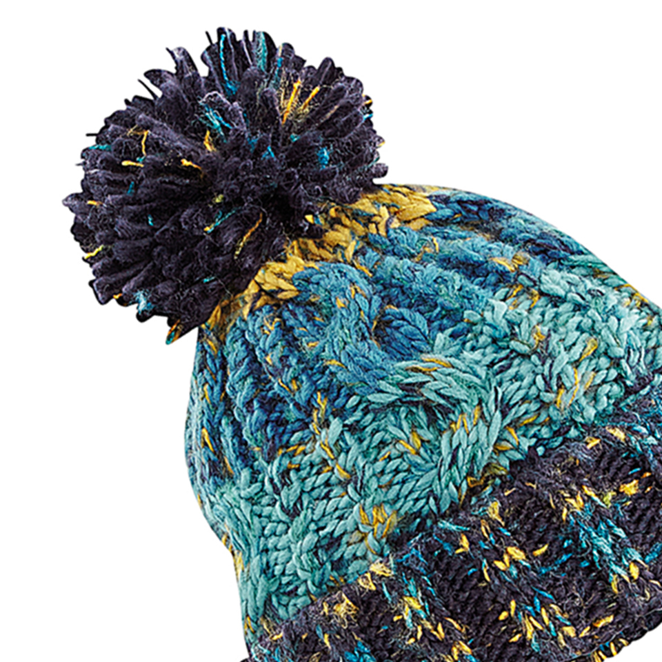 Caciula captusita Corks din tricot, unisex, marime universala, visiniu/roz [2]