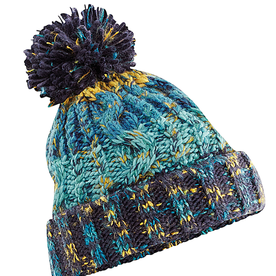 Caciula captusita Corks din tricot, unisex, marime universala, visiniu/roz [3]