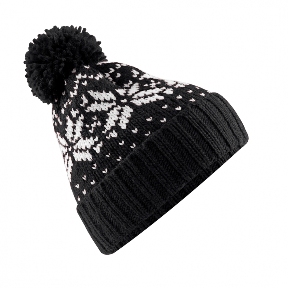 Caciula Fair Isle, Ronic, material acrilic, marime universala, unisex, visiniu [1]
