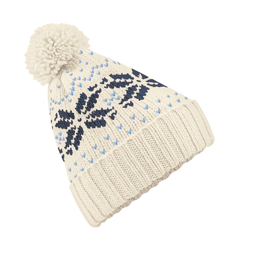 Caciula Fair Isle, Ronic, material acrilic, marime universala, unisex, visiniu [1]