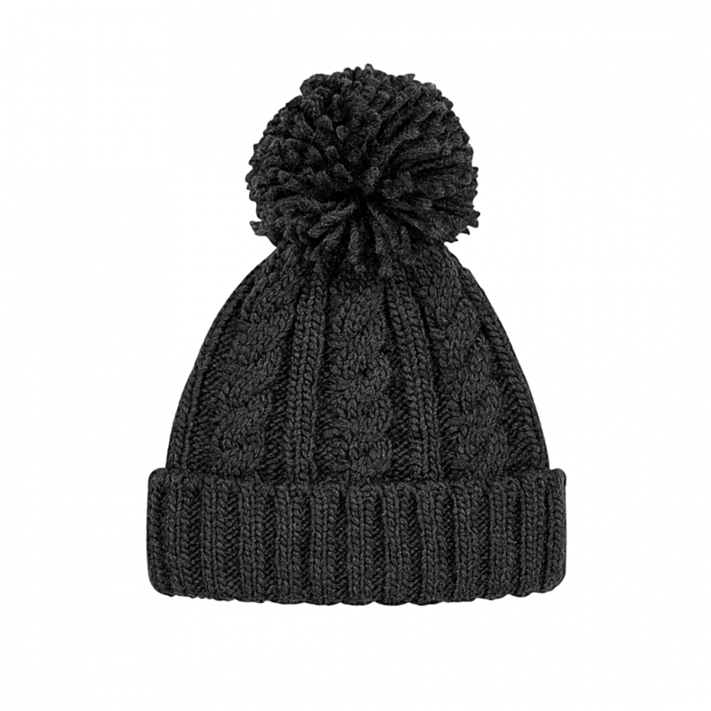 Caciula Melange, Ronic, tricotata manual, marime universala, unisex, negru [1]