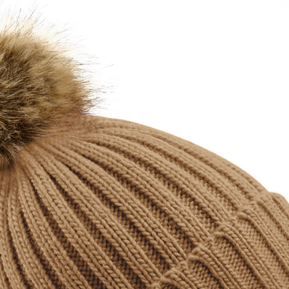 Caciula Pom Pom, Ronic, marime universala, unisex, bej inchis [2]