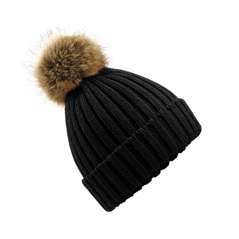 Caciula Pom Pom, Ronic, marime universala, unisex, negru [1]