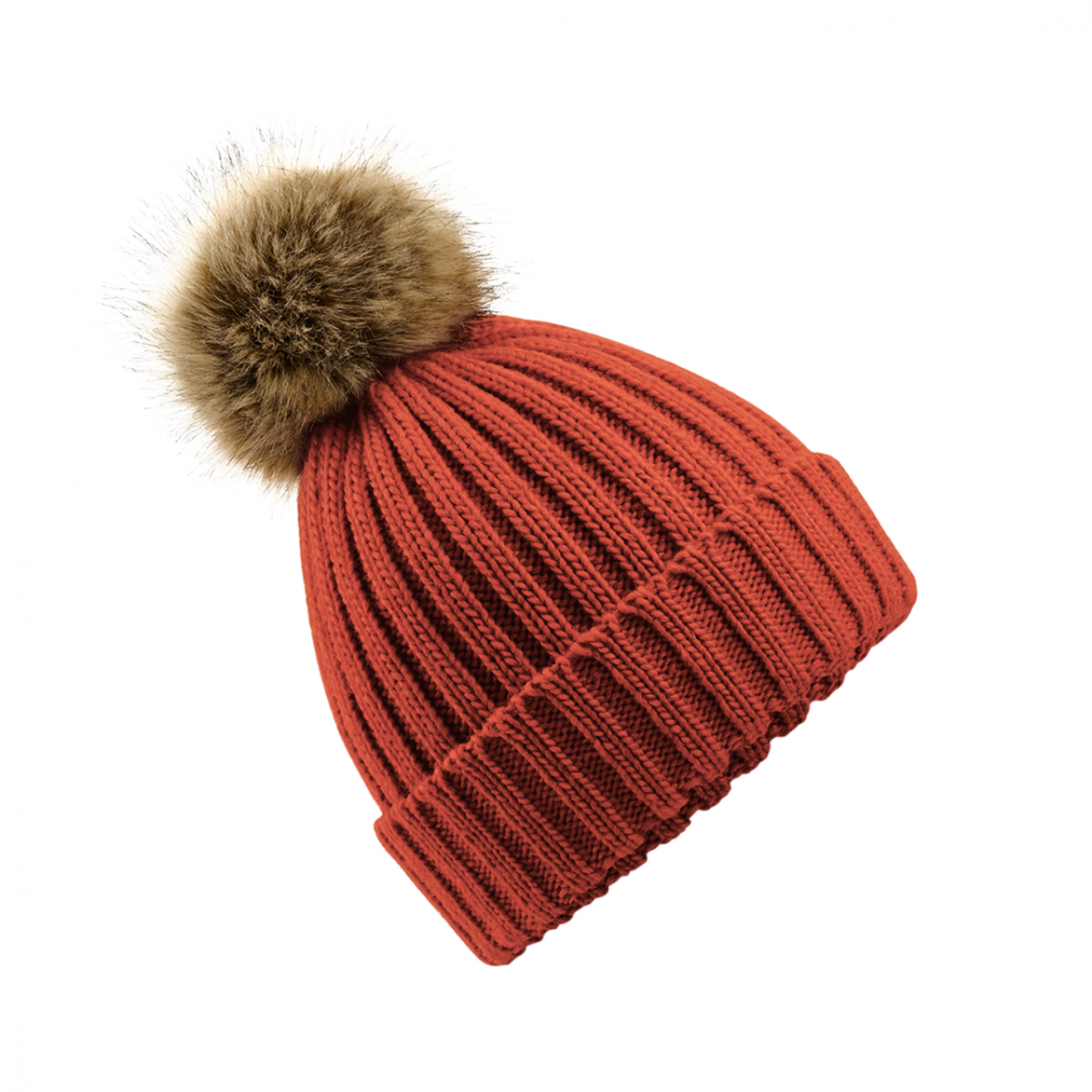 Caciula Pom Pom, Ronic, marime universala, unisex, portocaliu [1]