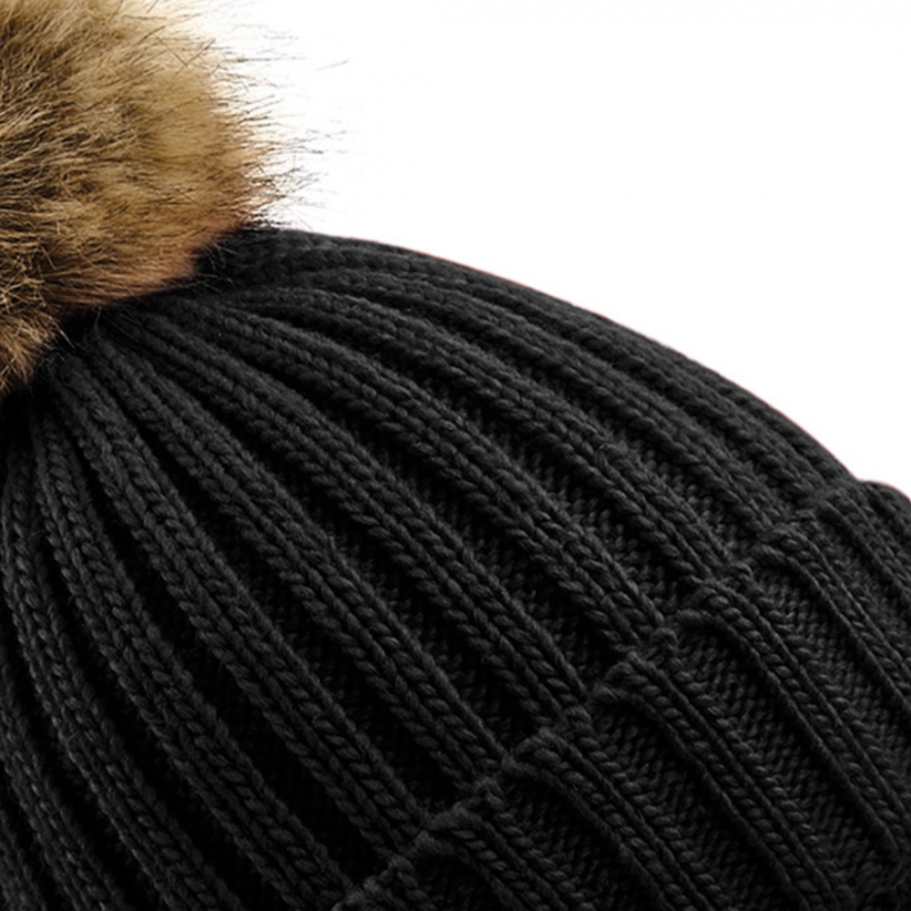 Caciula Pom Pom, Ronic, marime universala, unisex, negru [2]