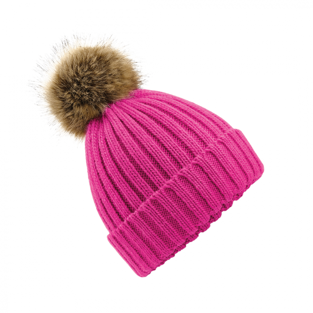 Caciula Pom Pom, Ronic, marime universala, unisex, roz [1]