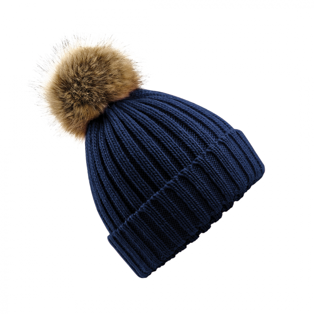 Caciula Pom Pom, Ronic, marime universala, unisex, bleumarin [1]