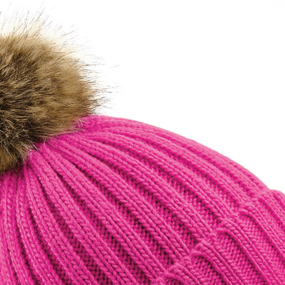 Caciula Pom Pom, Ronic, marime universala, unisex, roz [2]