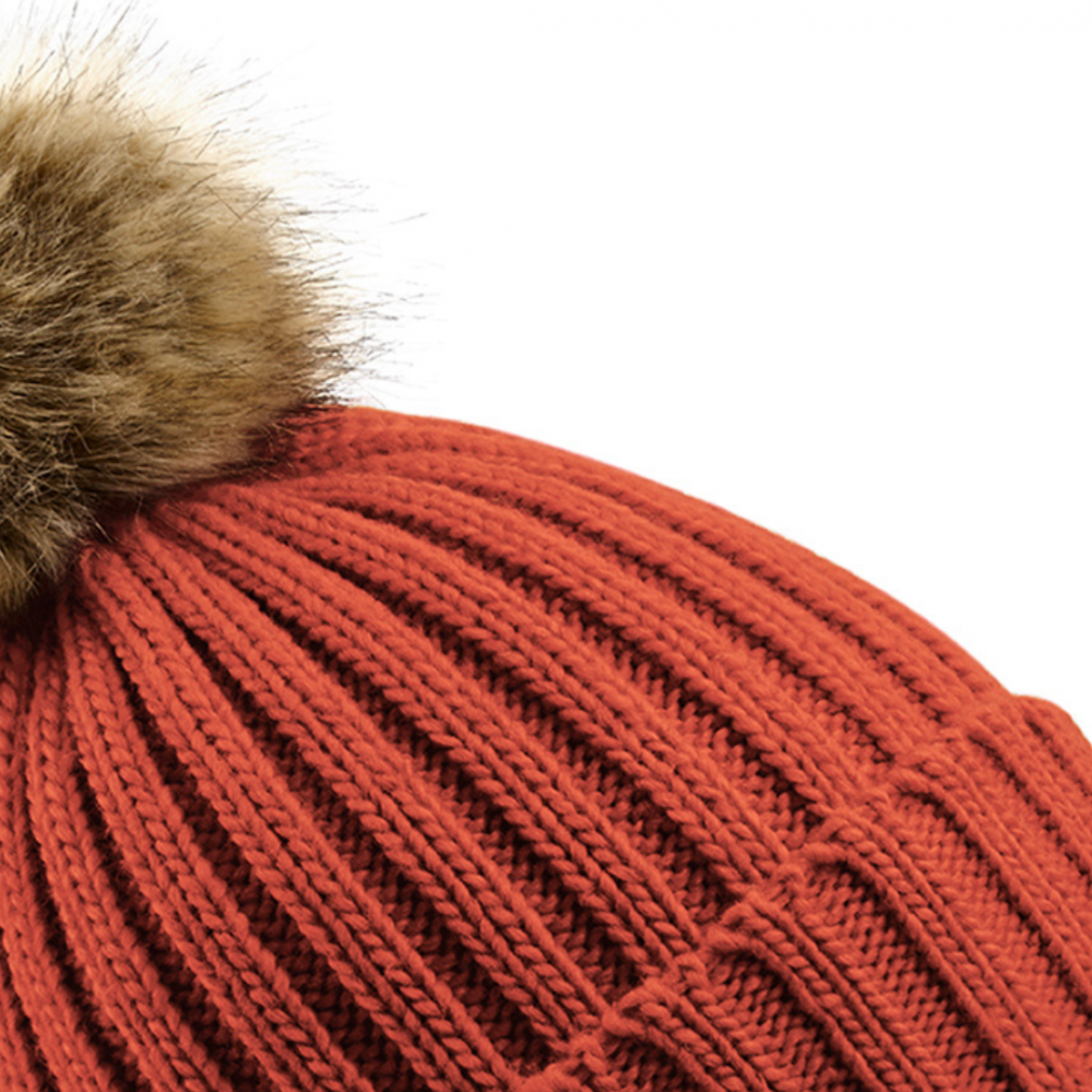 Caciula Pom Pom, Ronic, marime universala, unisex, portocaliu [2]