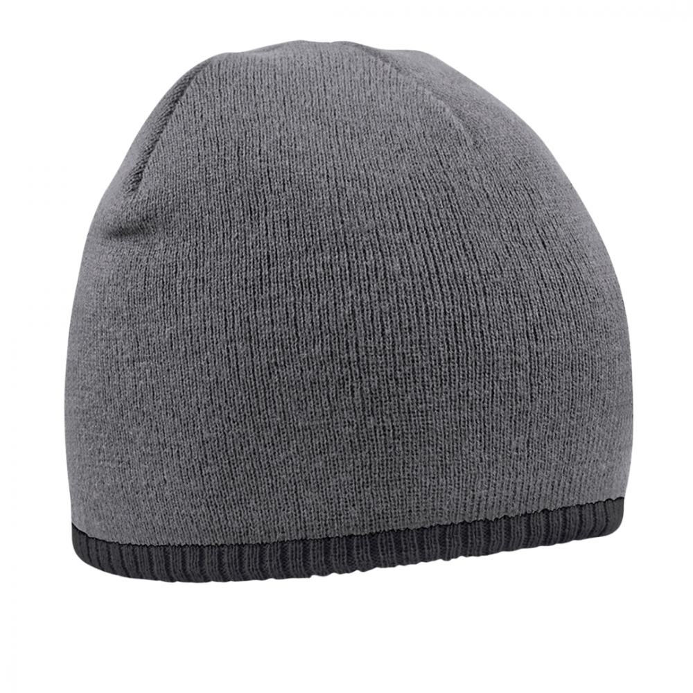 Caciula tricotata Two-Tone, Ronic, marime universala, unisex, gri/negru [1]