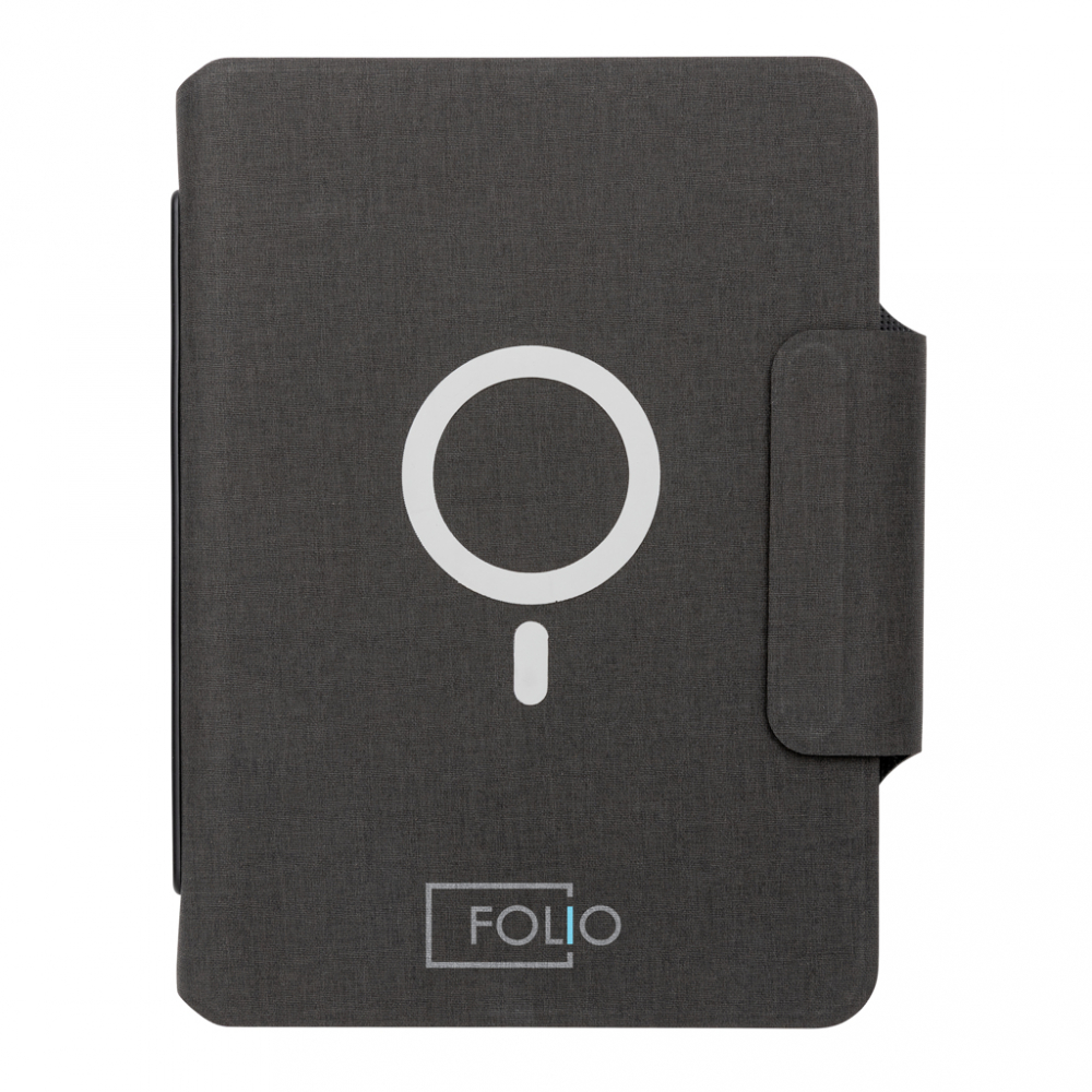 Caiet A5 din PU cu încărcător wireless magnetic [12]