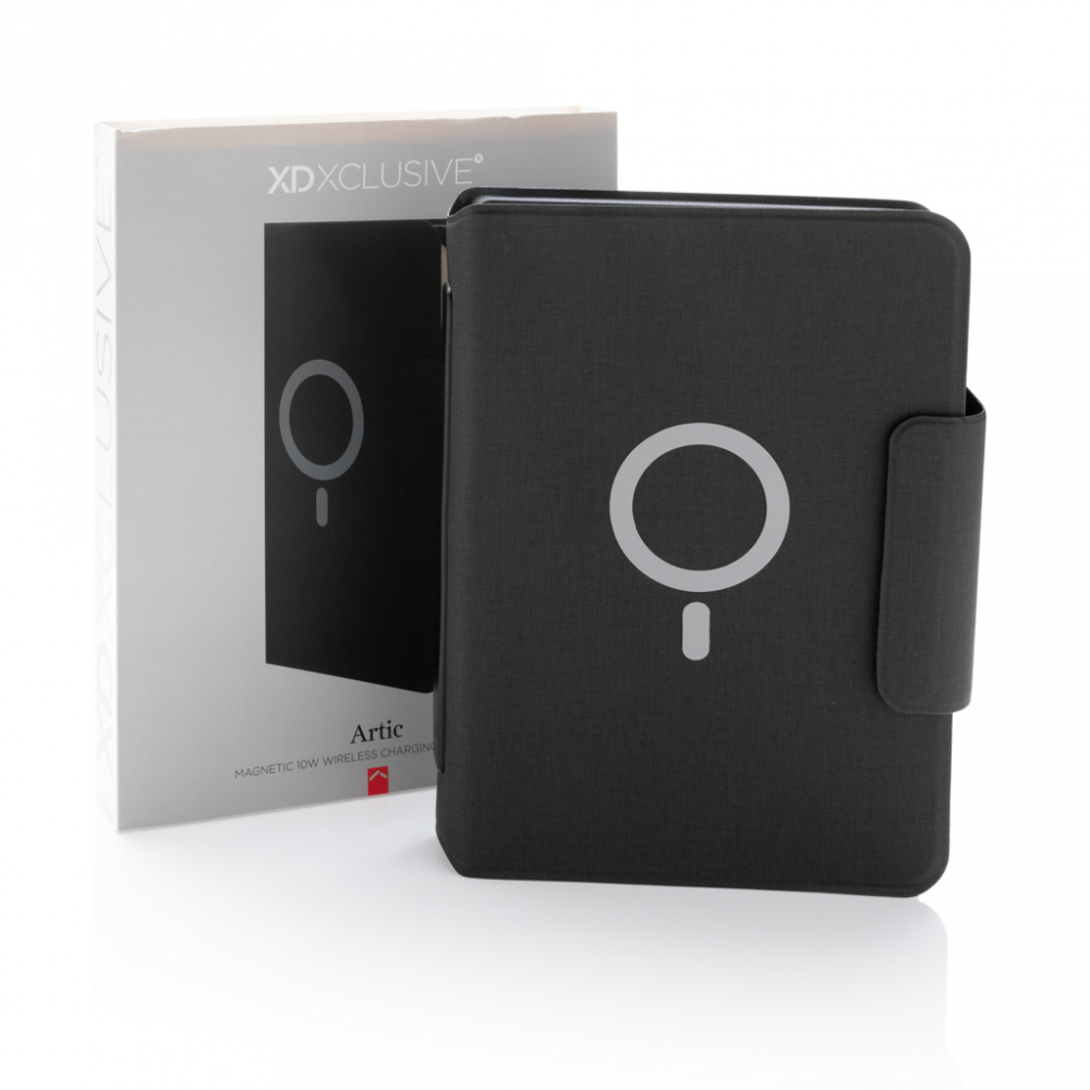 Caiet A5 din PU cu încărcător wireless magnetic [16]