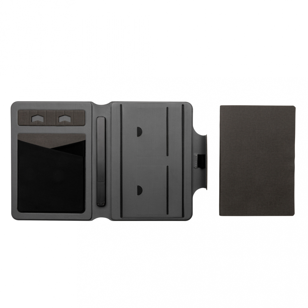 Caiet A5 din PU cu încărcător wireless magnetic [8]