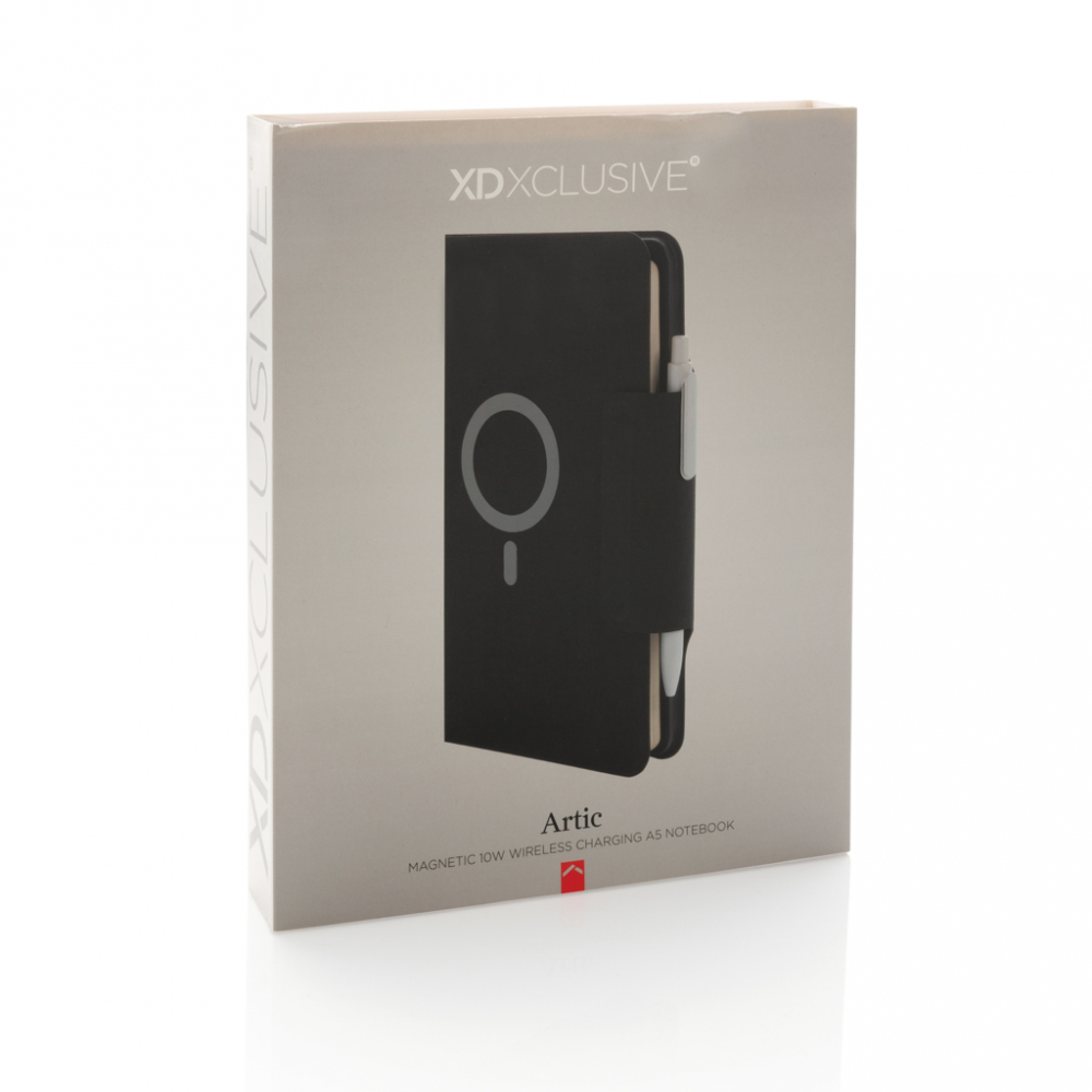 Caiet A5 din PU cu încărcător wireless magnetic [17]