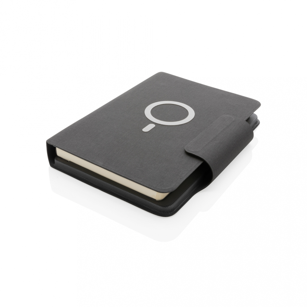 Caiet A5 din PU cu încărcător wireless magnetic [2]