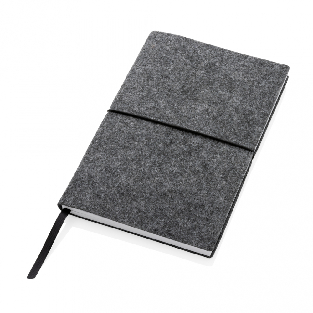 Caiet A5 elegant din fetru reciclat [3]