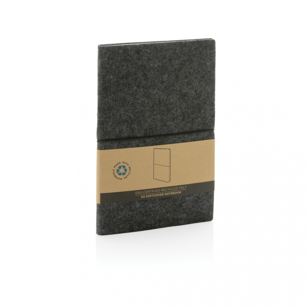 Caiet A5 elegant din fetru reciclat [9]