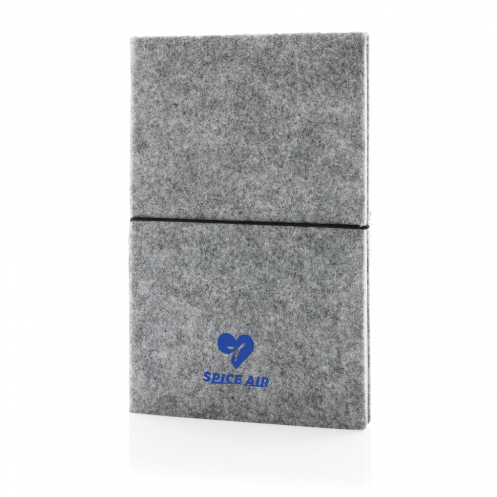 Caiet A5 elegant din fetru reciclat [6]