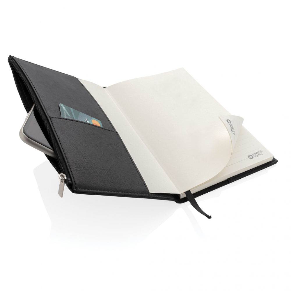 Caiet Swiss Peak A5 cu buzunar frontal cu fermoar [6]