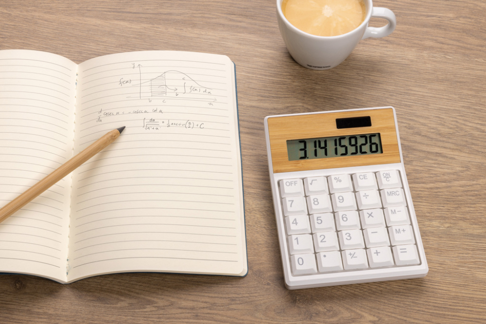 Calculator Utah, ABS reciclat certificat RCS și bambus 100% [6]