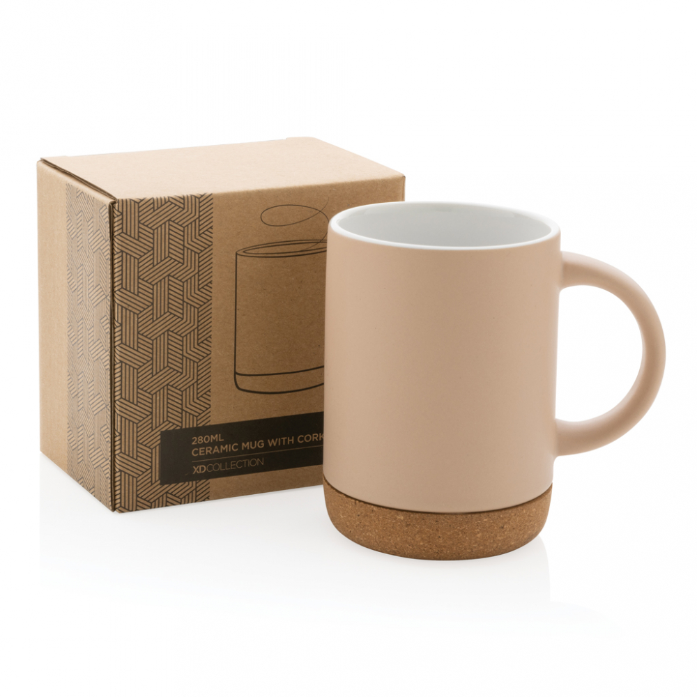 Cană ceramică cu bază din plută – 280 ml [8]