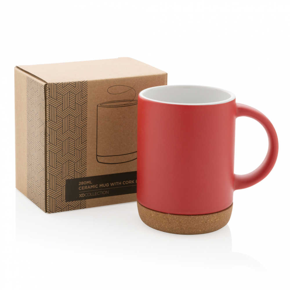 Cană ceramică cu bază din plută – 280 ml [5]