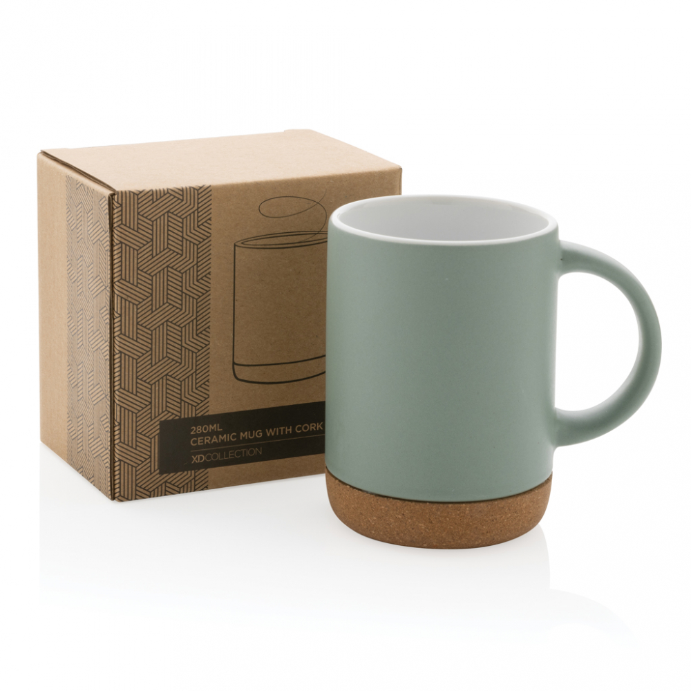 Cană ceramică cu bază din plută – 280 ml [6]