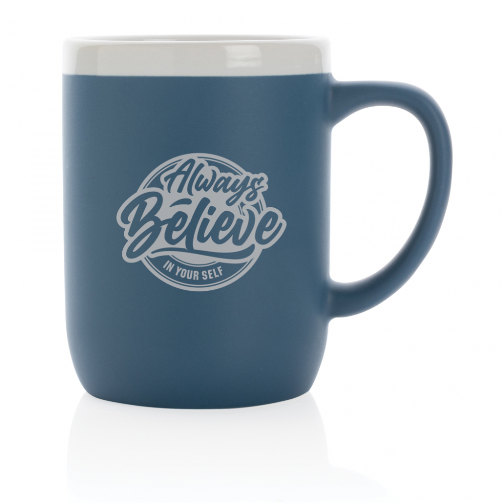 Cană ceramică cu detaliu alb – 300 ml [4]