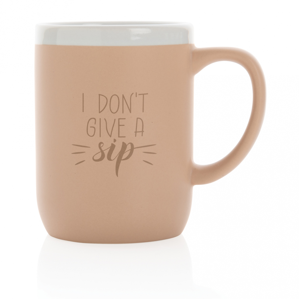 Cană ceramică cu detaliu alb – 300 ml [4]
